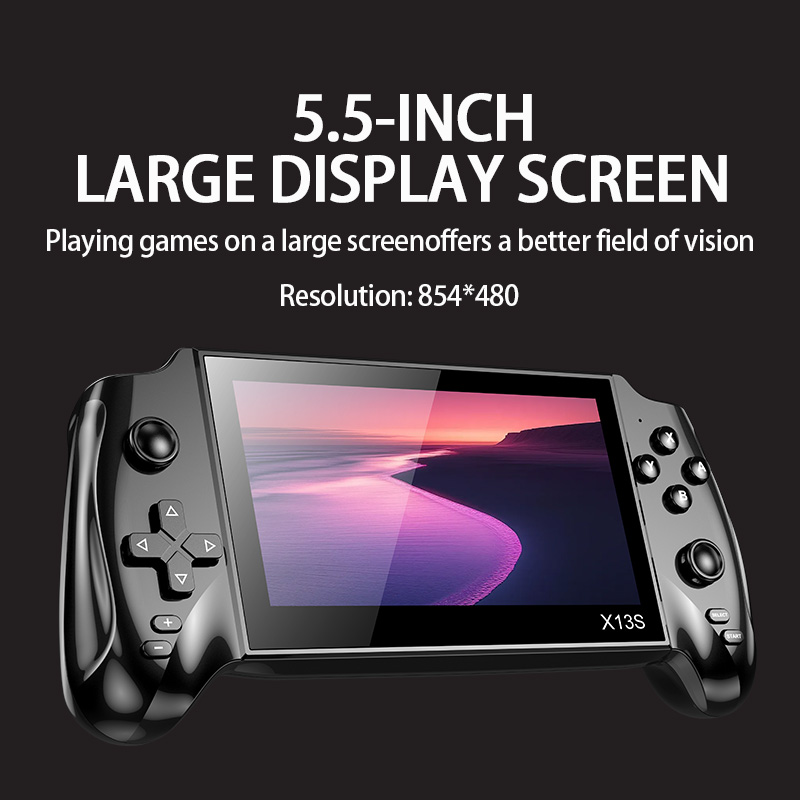 Gaming Console Under 1000 - X13S Retro Handheld Game Console, 5.5-inch