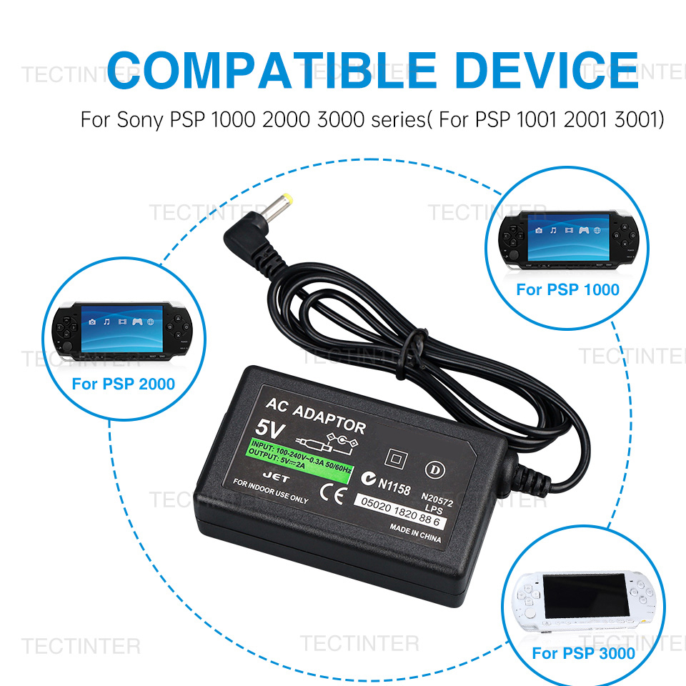 Gaming Console Sony - AC Adapter for PSP series Console