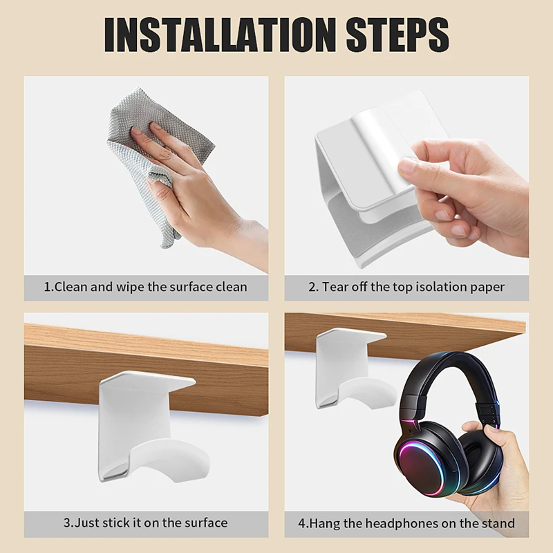 Universal Headphone Stand Adhe - Headset Gaming Console ulasan dan harga