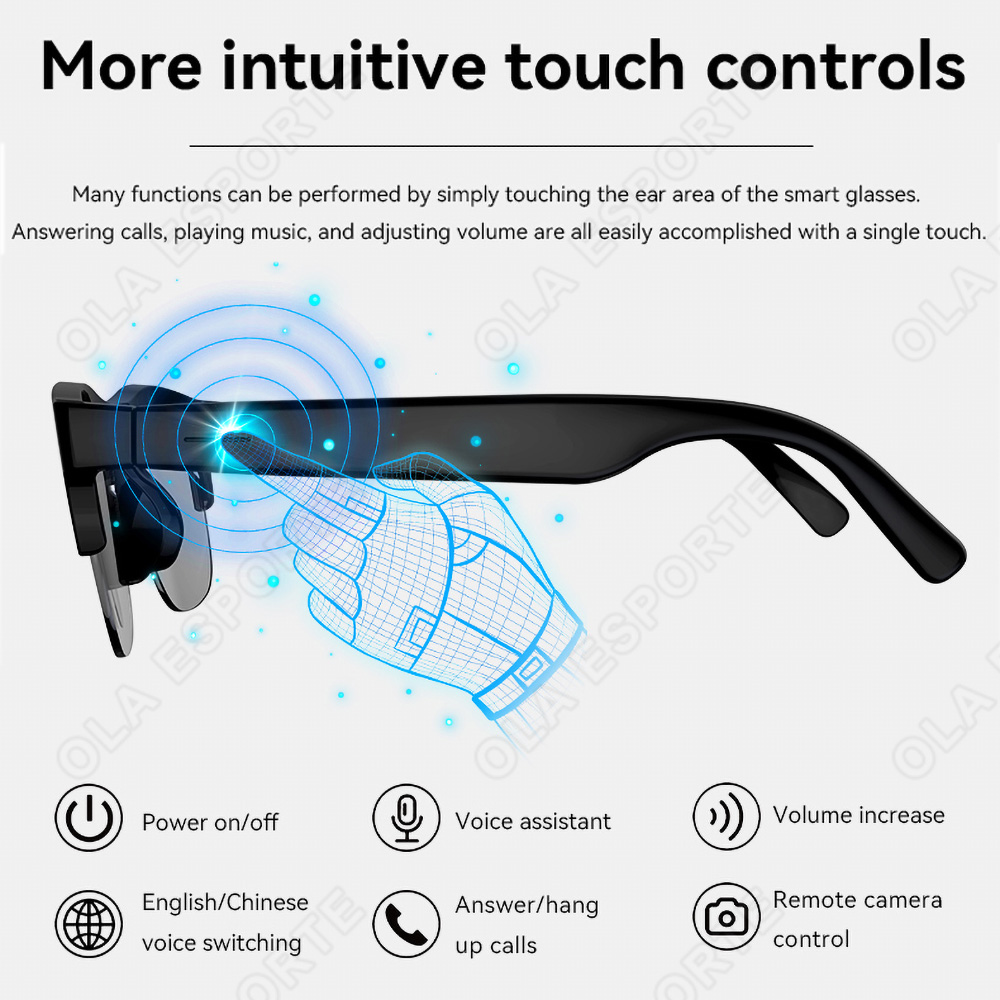 NEW Smart Glasses V5.3 Bluetoo - Headset Gaming Console ulasan dan harga