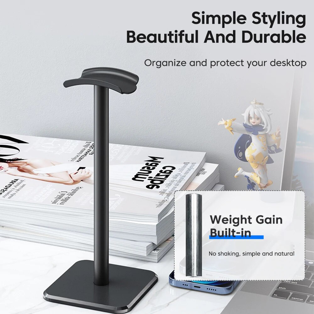 Universal Headphone Stand Alum - Headset Gaming Console ulasan dan harga