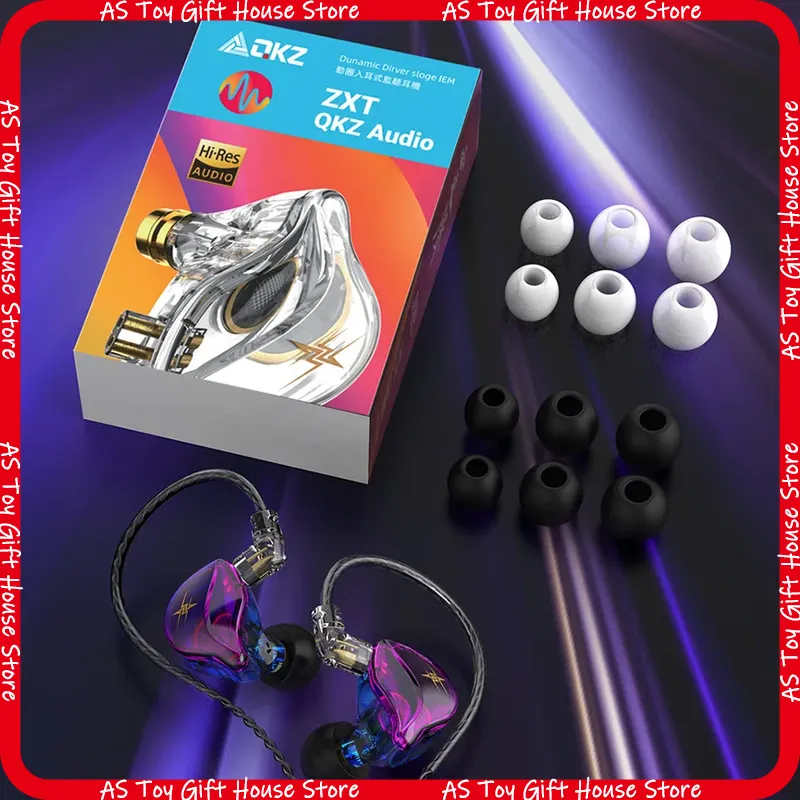 QKZ ZXT In Ear Wired Headphone - Headset Gaming Console ulasan dan harga